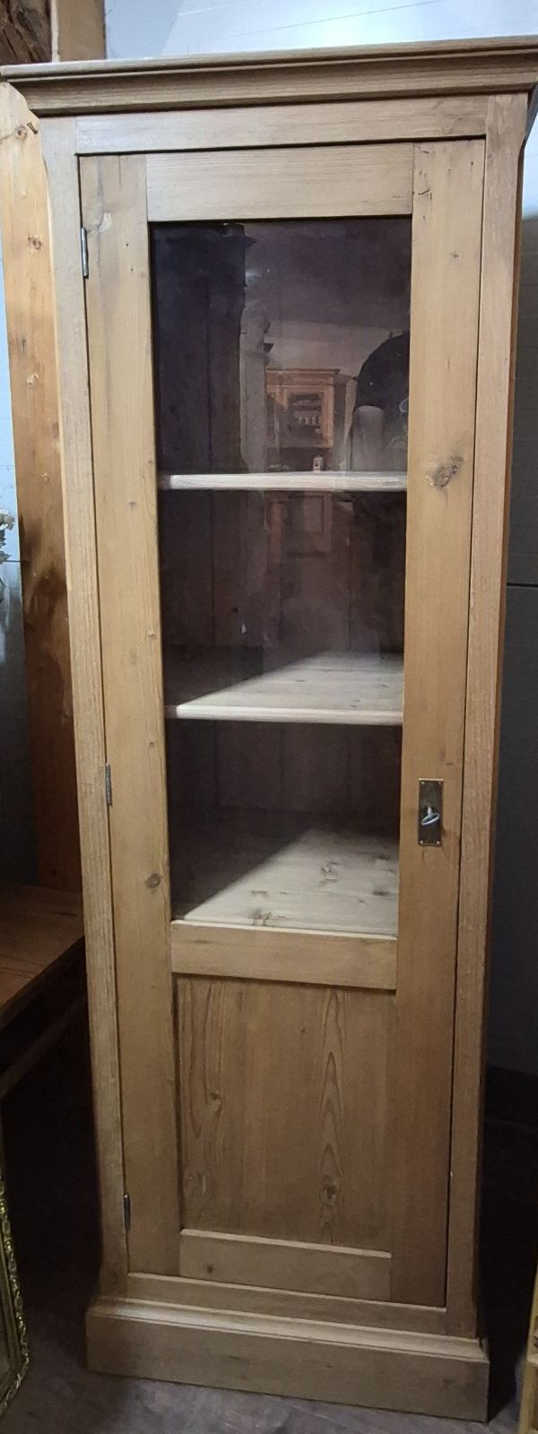 Antik Vitrine Schrank Regal